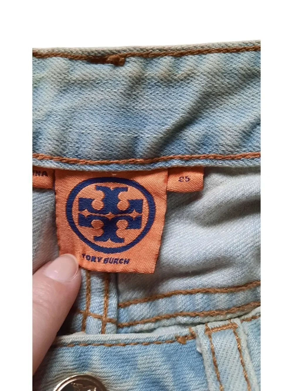 Tory Burch Light Blue Super Skinny Jeans
